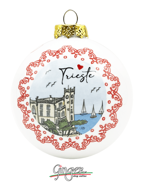 Christmas Ornaments - Cities of Italy: Trieste - 80 mm (3.14")
