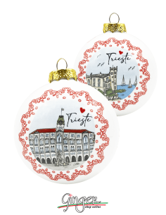 Christmas Ornaments - Cities of Italy: Trieste - 80 mm (3.14")