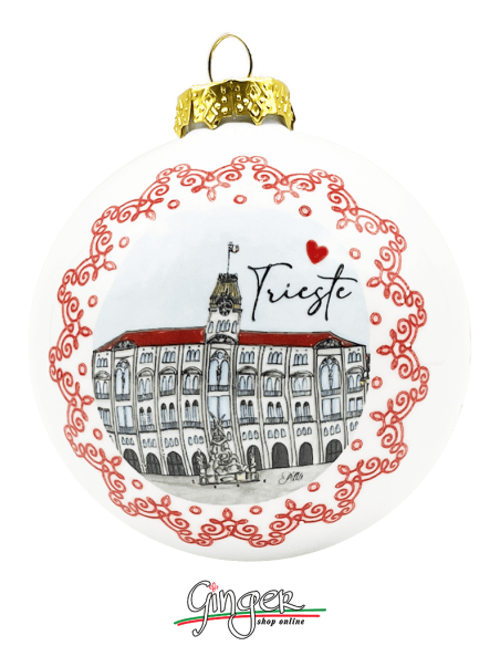 Christmas Ornaments - Cities of Italy: Trieste - 80 mm (3.14")