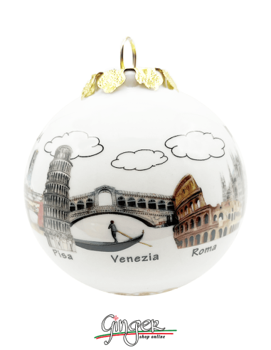 "News" - Christmas Ornaments: Florence color Profile with Red Lily - 3.14 in.