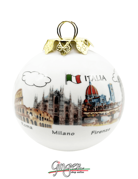 "News" - Christmas Ornaments: Florence color Profile with Red Lily - 3.14 in.