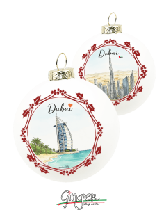 "New" Christmas Ornaments - Cities of  the World: Dubai (United Arab Emirates) - 80 mm (3.14")