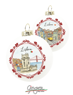 "New" Christmas Ornaments - Cities of  the World: Lisbon (Portugal) - 80 mm (3.14")