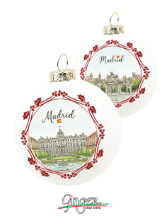 "New" Christmas Ornaments - Cities of  the World: Madrid (Spain) - 80 mm (3.14")