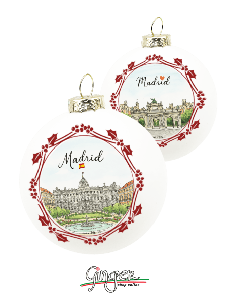 "New" Christmas Ornaments - Cities of  the World: Madrid (Spain) - 80 mm (3.14")