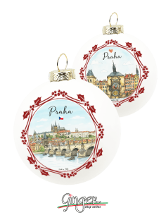 "New" Christmas Ornaments - Cities of  the World: Prague (Czech Republic) - 80 mm (3.14")
