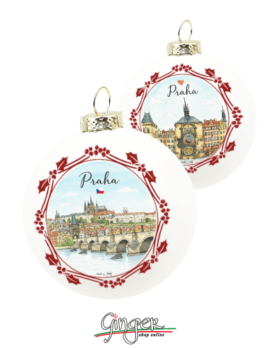 "New" Christmas Ornaments - Cities of  the World: Prague (Czech Republic) - 80 mm (3.14")