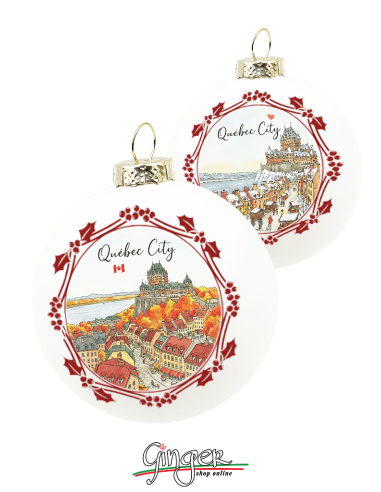 "New" Christmas Ornaments - Cities of  the World: Quebec (Canada) - 80 mm (3.14")