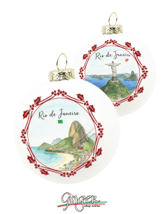 "New" Christmas Ornaments - Cities of  the World: Rio de Janeiro (Brazil) - 80 mm (3.14")