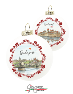 "New" Christmas Ornaments - Cities of  the World: Budapest (Hungary) - 80 mm (3.14")