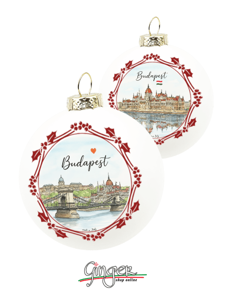 "New" Christmas Ornaments - Cities of  the World: Budapest (Hungary) - 80 mm (3.14")