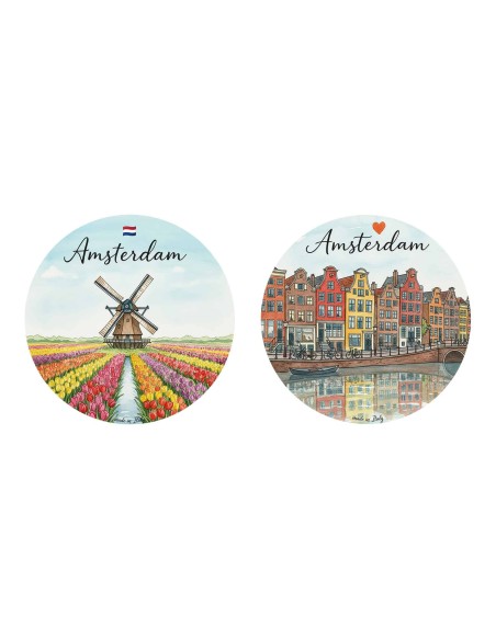 "New" Christmas Ornaments - Cities of  the World: Amsterdam - 80 mm (3.14")