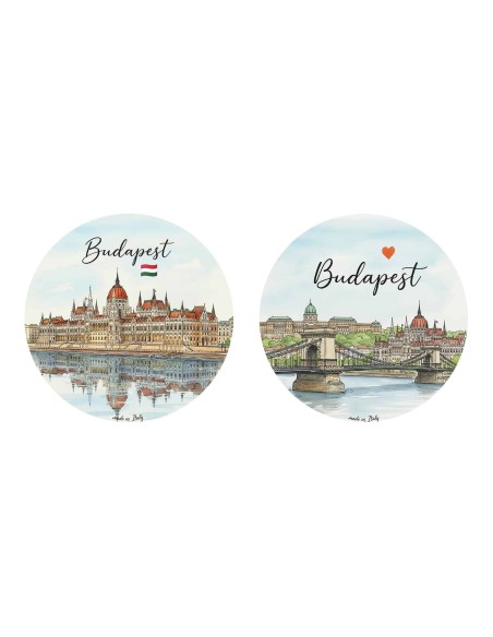 "New" Christmas Ornaments - Cities of  the World: Budapest (Hungary) - 80 mm (3.14")