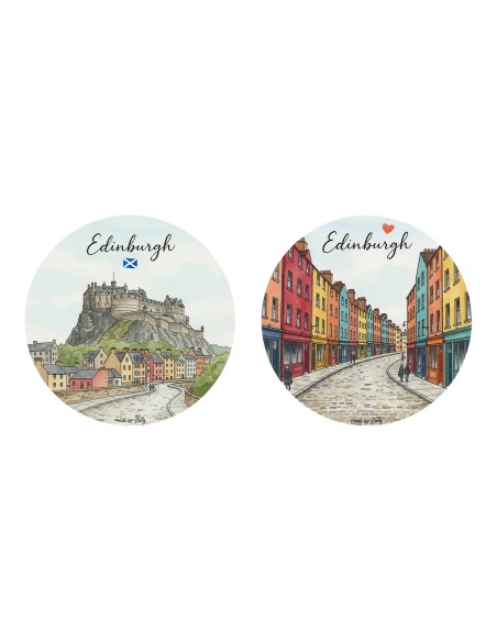 "Novità" Addobbi Palla di Natale - Città del Mondo: Edimburgo - 80 mm