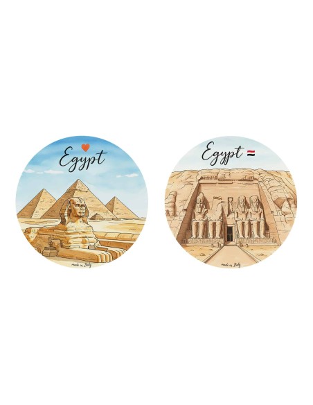 "New" Christmas Ornaments - Cities of  the World: Egypt (Giza and Abu Simbel) - 80 mm (3.14")