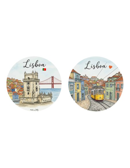 "Novità" Addobbi Palla di Natale - Città del Mondo: Lisbona - 80 mm