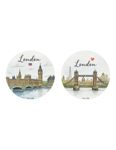 "Novità" Addobbi Palla di Natale - Città del Mondo: Londra - 80 mm