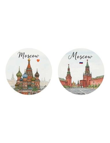 "New" Christmas Ornaments - Cities of  the World: Moscow (Russia) - 80 mm (3.14")