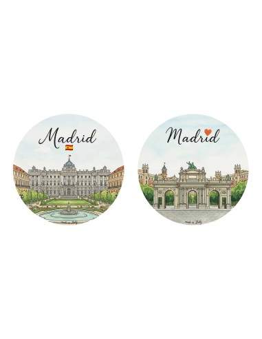 "Novità" Addobbi Palla di Natale - Città del Mondo: Madrid - 80 mm