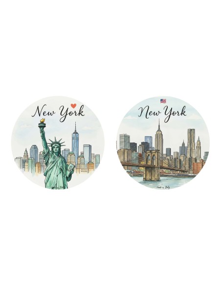 "Novità" Addobbi Palla di Natale - Città del Mondo: New York - 80 mm