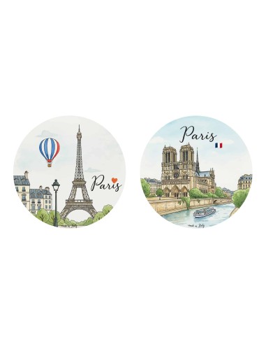 "Novità" Addobbi Palla di Natale - Città del Mondo: Parigi - 80 mm