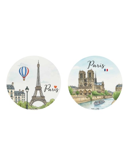 "Novità" Addobbi Palla di Natale - Città del Mondo: Parigi - 80 mm