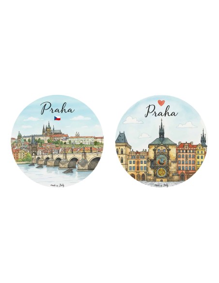 "Novità" Addobbi Palla di Natale - Città del Mondo: Praga - 80 mm