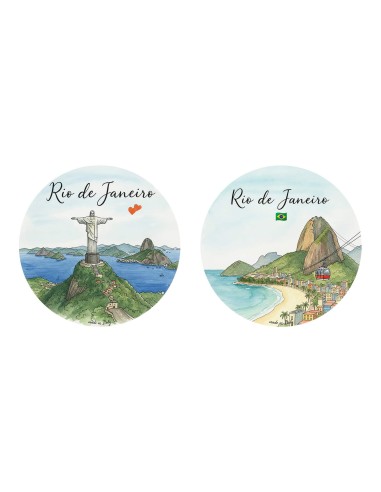 "Novità" Addobbi Palla di Natale - Città del Mondo: Rio de Janeiro - 80 mm