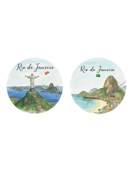"Novità" Addobbi Palla di Natale - Città del Mondo: Rio de Janeiro - 80 mm