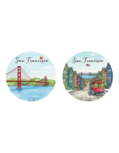 "Novità" Addobbi Palla di Natale - Città del Mondo: San Francisco - 80 mm