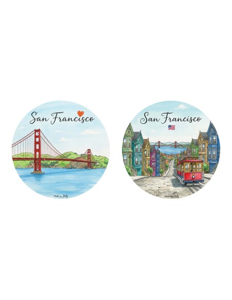 "New" Christmas Ornaments - Cities of  the World: San Francisco (USA) - 80 mm (3.14")