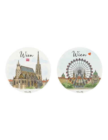 "Novità" Addobbi Palla di Natale - Città del Mondo: Vienna - 80 mm