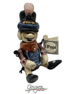 "i Pupi" Unique and collectible pieces: Italian Masks - 7 cm (2.76") - Ussaro (Hussar) 2