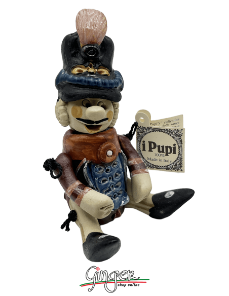 "i Pupi da collezione" maschere Italiane - 7 cm - Ussaro