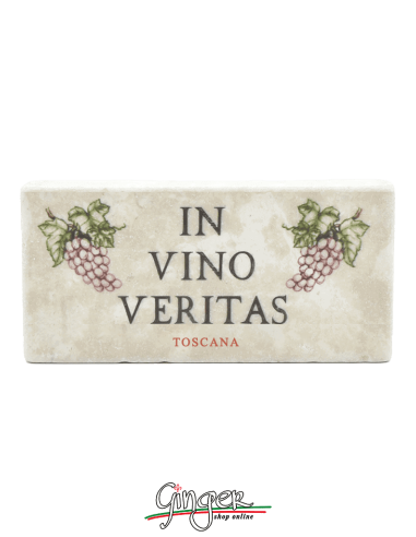 "Novità" - Calamita in marmo - In vino veritas (Nel vino c'è la verità)