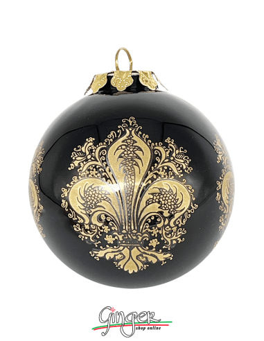 Palla di Natale in ceramica Terra d'Italia - 80 mm BL