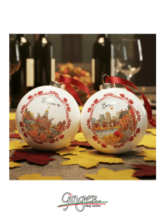"New" Christmas Ornaments - Cities of  the World: Boston (USA) - 80 mm (3.14") 2
