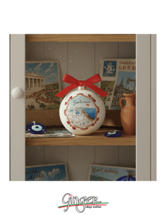 "New" Christmas Ornaments - Cities of  the World: Greece (Athens and Santorini) - 80 mm (3.14") 2