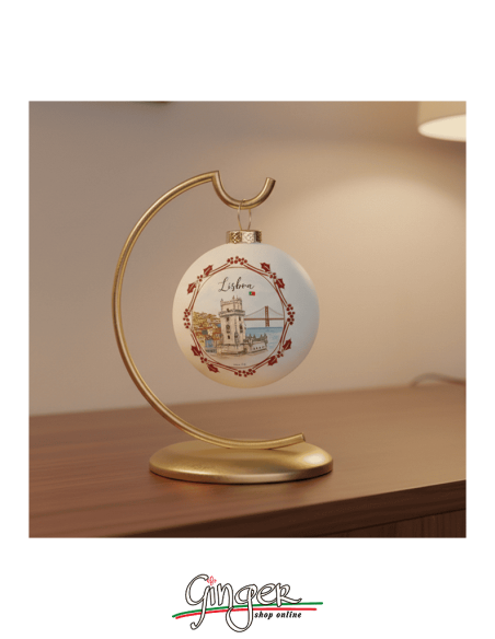 "Novità" Addobbi Palla di Natale - Città del Mondo: Lisbona - 80 mm