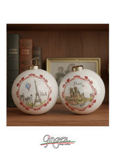 "New" Christmas Ornaments - Cities of  the World: Paris (France) - 80 mm (3.14") 2