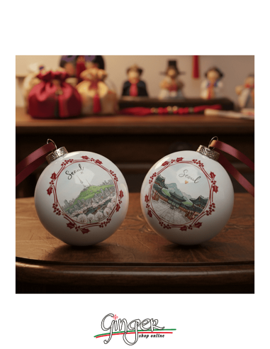 "New" Christmas Ornaments - Cities of  the World: Seoul (South Korea) - 80 mm (3.14")