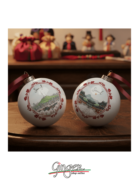 "New" Christmas Ornaments - Cities of  the World: Seoul (South Korea) - 80 mm (3.14")