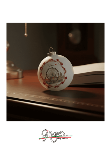 "Novità" Addobbi Palla di Natale - Città del Mondo: Vienna - 80 mm