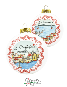 Christmas Ornaments - Cities of Italy: Sardinia - La Maddalena - 80 mm (3.14")