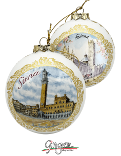 Addobbi Palla di Natale - Siena - 80 mm