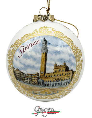 Addobbi Palla di Natale - Siena - 80 mm