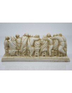 Ultima Cena o Cenacolo di Leonardo da Vinci patinato 20x6 cm 2