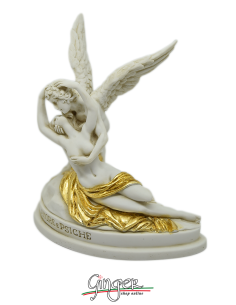 A. Canova - Cupid and Psyche 13 cm - (with the golden cloth) 2