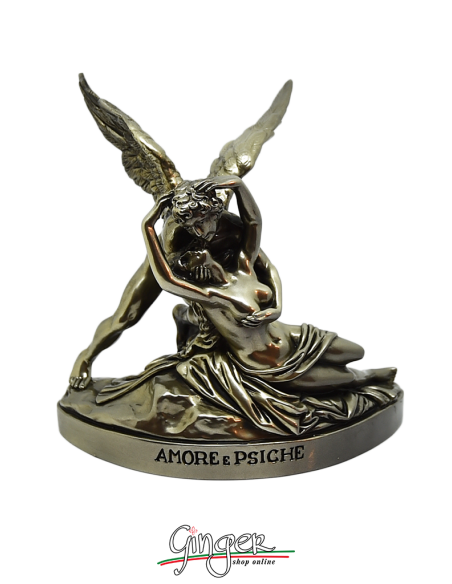 A. Canova - Cupid and Psyche 13 cm - Colored Copper Lux