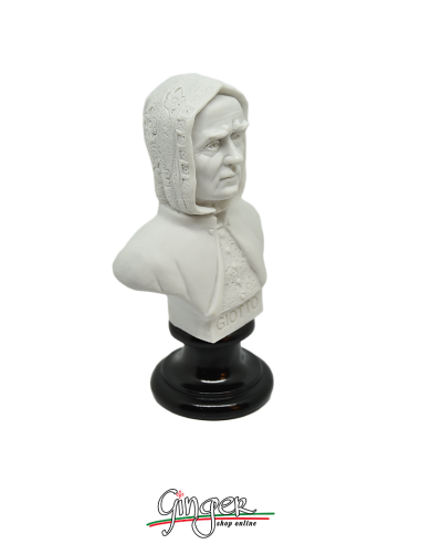 Giotto - bust 5.9 in. (15 cm) white or aged